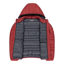 CMP Winter jacket with 3M Thinsulate padding in mottled red for men